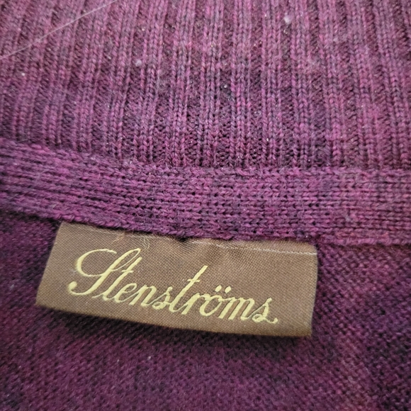 Stenströms men's merino wool quarter zip sweater - Picture 3 of 12